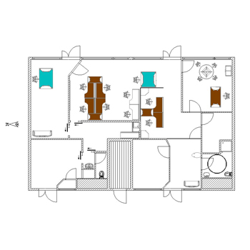 agence Phone services Brest - plan 2d plan 2d validé par l'ensemble des utilisateurs.